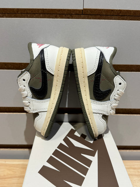 Jordan 1 Retro Low OG SP Travis Scott Medium Olive (TD) Sz 4c