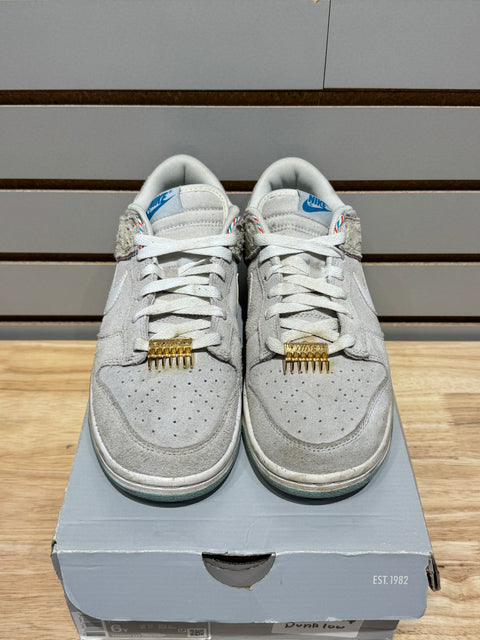 Nike Dunk Low SE Barber Shop Grey Sz 8