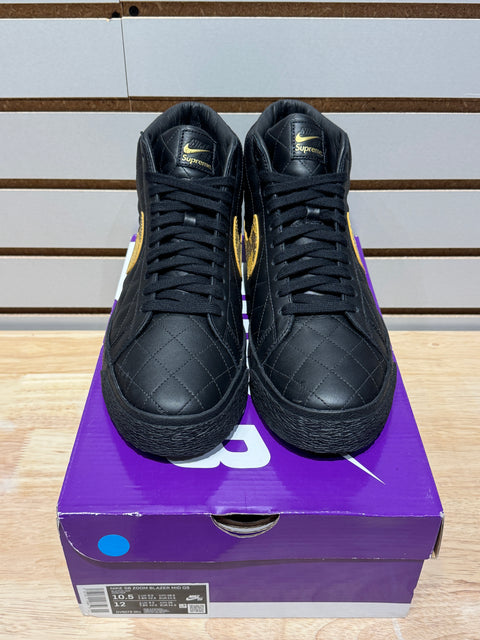 Nike SB Blazer Mid QS Supreme Black Sz 10.5