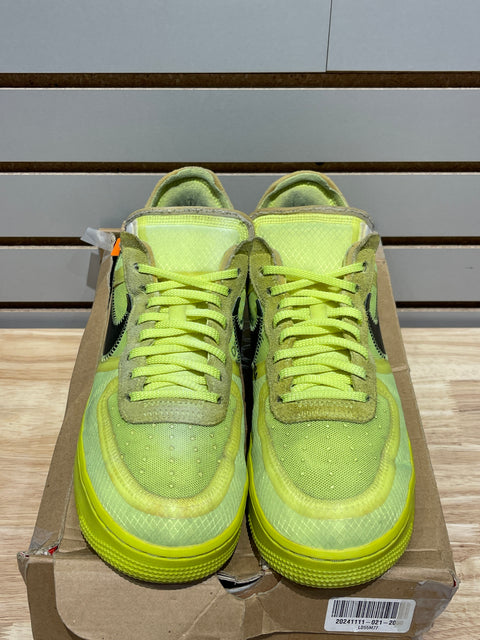 Nike Air Force 1 Low Off-White Volt Sz 9.5