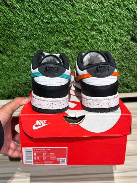 Nike Dunk Low Multiple Swooshes White Washed Teal (Women's) Sz 6.5M