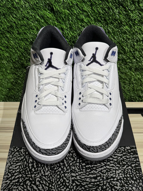 Jordan 3 Retro Dark Iris Sz 11M