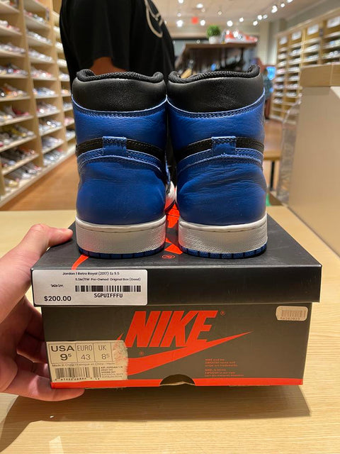 Jordan 1 Retro Royal (2017) Sz 9.5