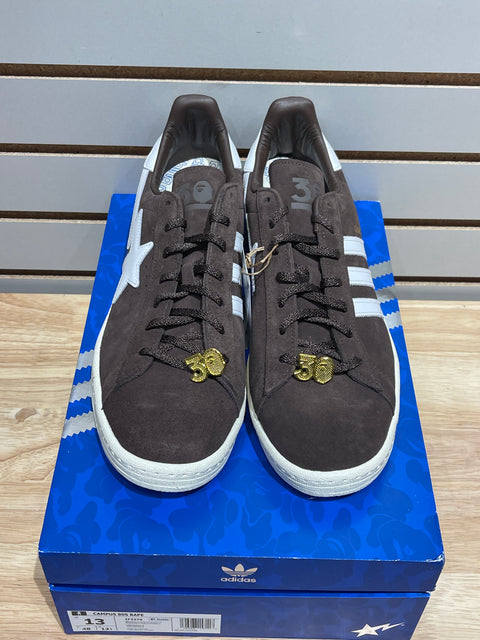 adidas Campus 80s Bape 30th Anniversary Brown Sz 13