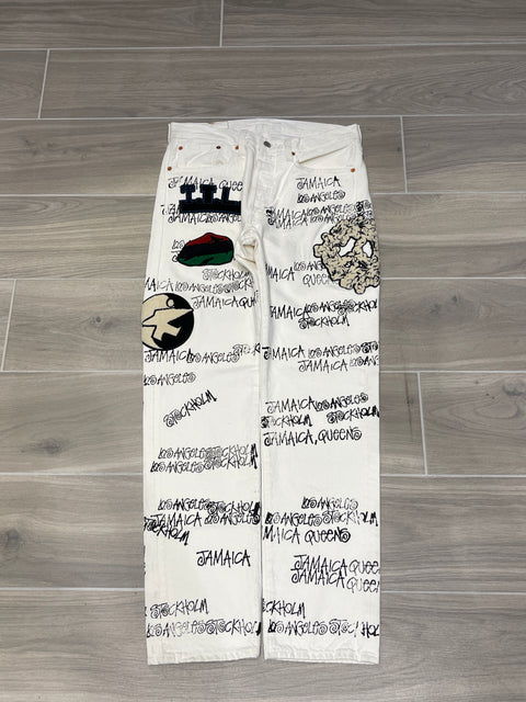 Denim Tears x Stussy x Our Legacy TTL 501 Jean White 32x32