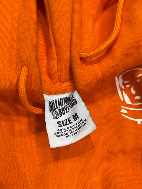 Billionaire Boys Club Hoodie Orange Solar System Astronaut Embroidered Graphic