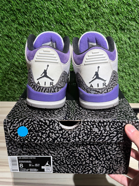 Jordan 3 Retro Dark Iris Sz 8M