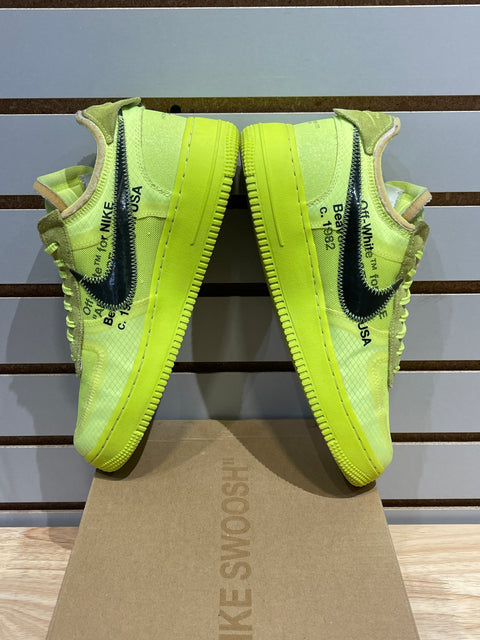 Nike Air Force 1 Low Off-White Volt Sz 9.5