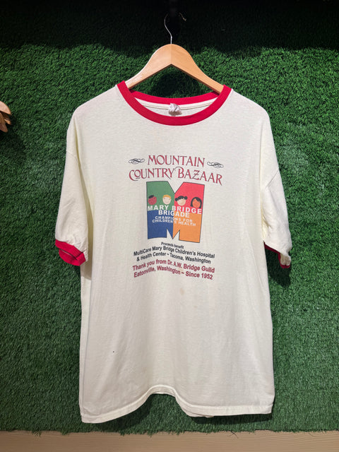 Vintage Mary Bridge Multicare Tee Sz XL