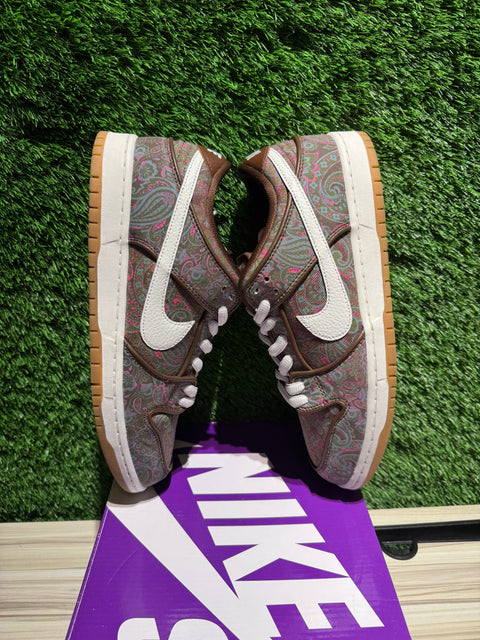 Nike SB Dunk Low Pro Paisley Brown Sz 11.5M