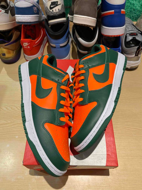 Nike Dunk Low Retro Miami Hurricanes Sz 14M