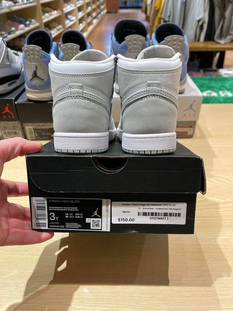 Jordan 1 Retro High OG Seafoam (PS) Sz 3Y