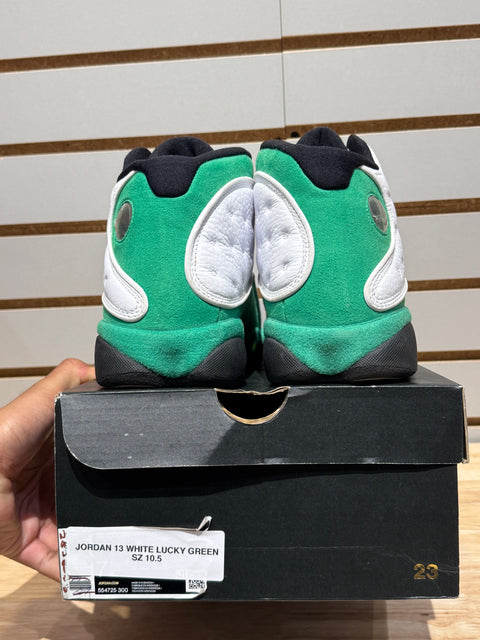 Jordan 13 Retro White Lucky Green Sz 10.5