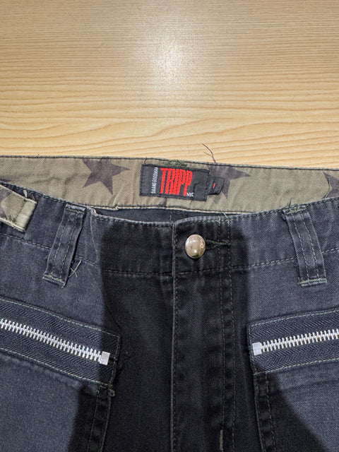 Unique Tripp NYC Pants Sz 14W x 29L Goth Baggy Y2K Wide Leg Vtg