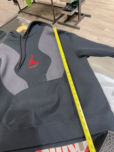 OFF-WHITE x Jordan Hoodie Black Sz L