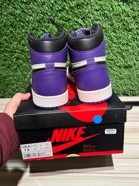 Jordan 1 Retro High Court Purple Sz 12M