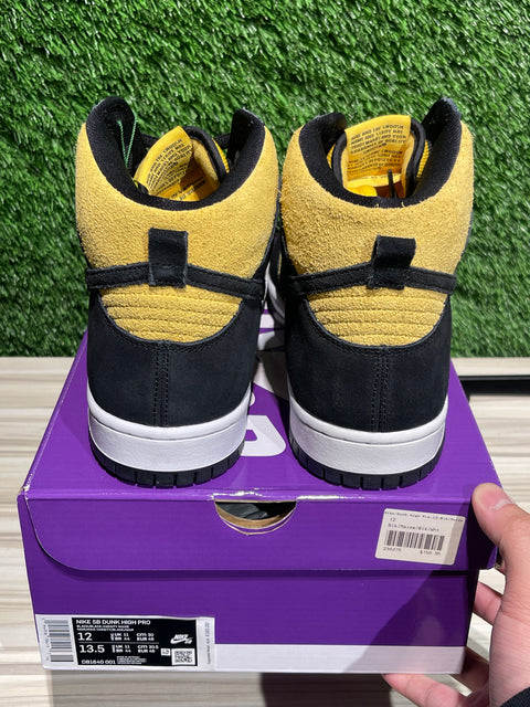 Nike SB Dunk High Pro Reverse Goldenrod Sz 12
