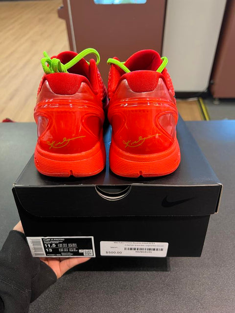 Nike Kobe 6 Protro Reverse Grinch Sz 11.5