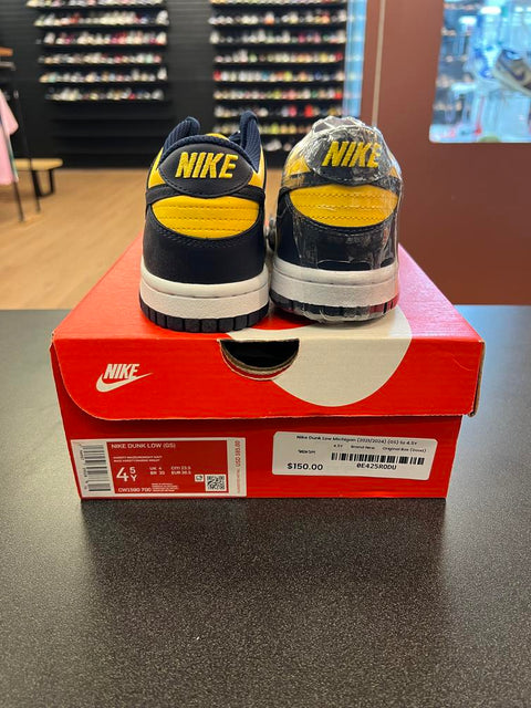 Nike Dunk Low Michigan (2021/2024) (GS) Sz 4.5Y