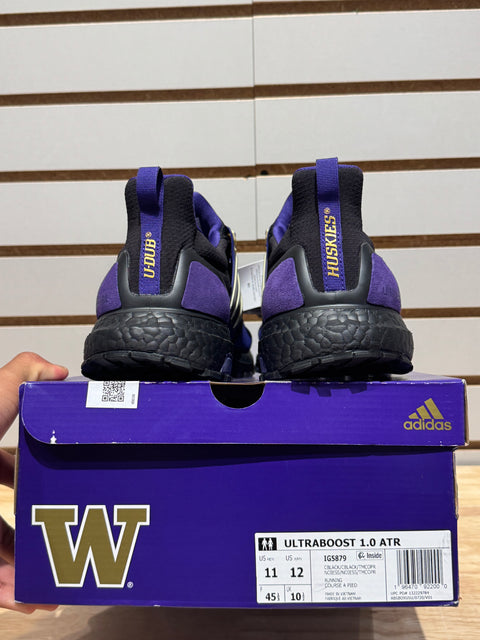 Adidas Ultraboost 1.0 DNA Washington Huskies Purple Black Sz 11
