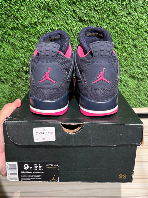 Denim Air Jordan 4 GS Sz 9Y