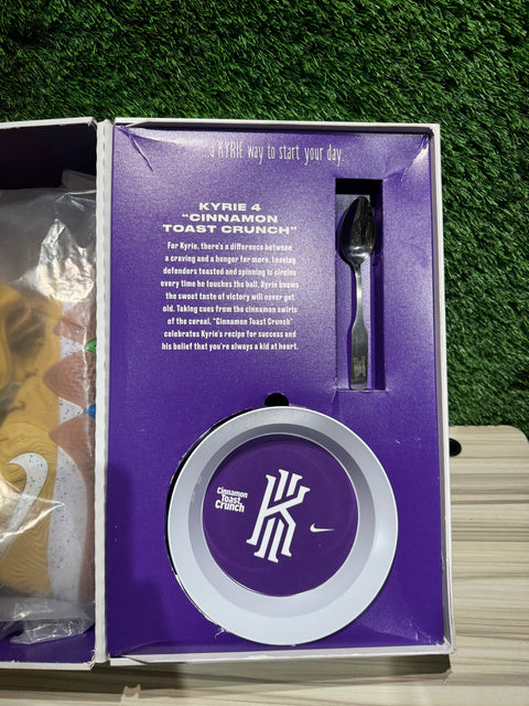 Nike Kyrie 4 Cinnamon Toast Crunch (Special Cereal Box Package) Sz 11