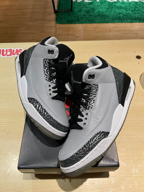 Jordan 3 Retro Wolf Grey Sz 12