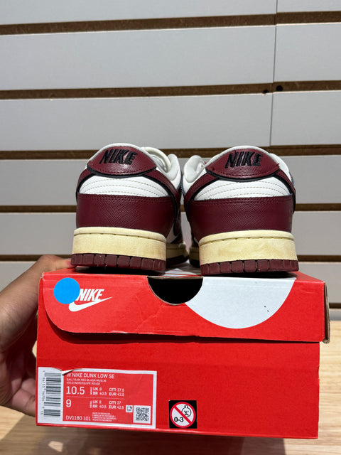Nike Dunk Low SE Sisterhood Sail Team Red (Women's) Sz 9M / 10.5M