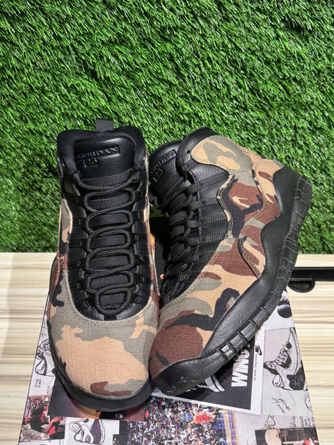 Jordan 10 Retro Woodland Camo Sz 10M