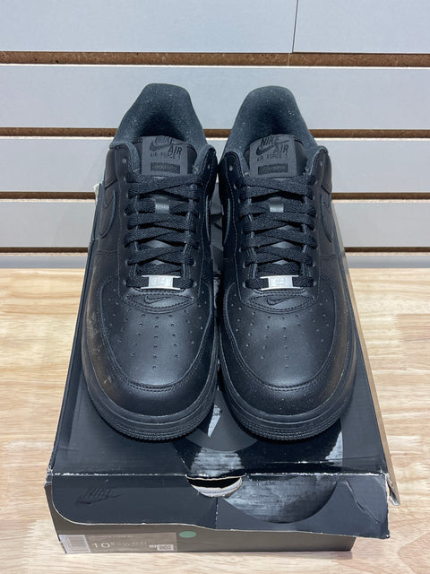 Nike Air Force 1 Low Supreme Black Sz 10.5