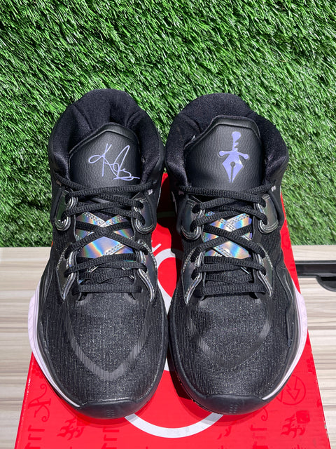 Nike Kyrie Infinity Black Metallic Silver Sz 8