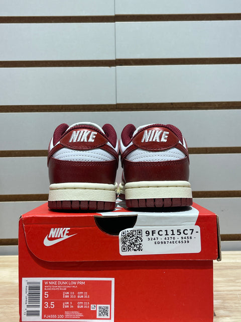 Nike Dunk Low PRM Vintage Team Red (Women's) Sz 3.5M/5W