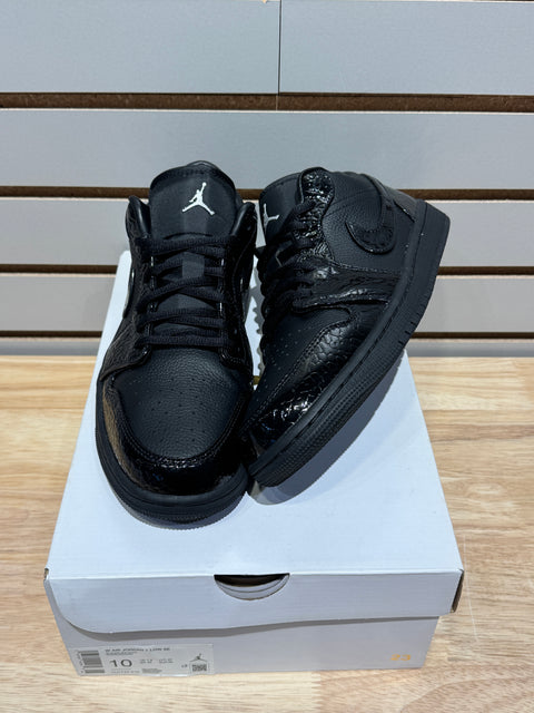 Jordan 1 Low SE Patent Elephant Black (Women's) Sz 8.5M