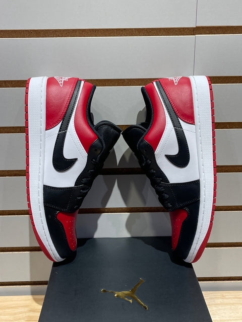 Jordan 1 Low Bred Toe Sz 10