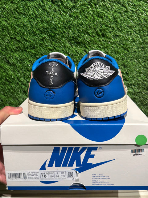 Jordan 1 Retro Low OG SP Fragment x Travis Scott Sz 15M