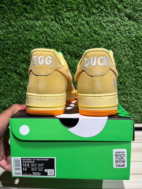 Nike Air Force 1 Low Ducks of a Feather University of Oregon Duck or Egg Sz 12.5
