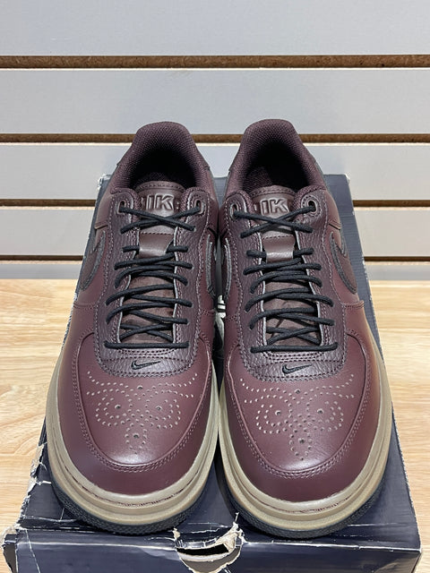 Nike Air Force 1 Low Luxe Brown Basalt Sz 9.5