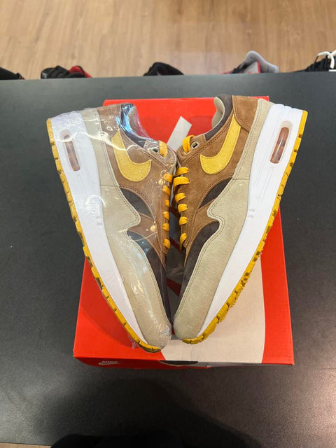 Nike Air Max 1 PRM Duck Pecan Yellow Ochre Sz 9.5