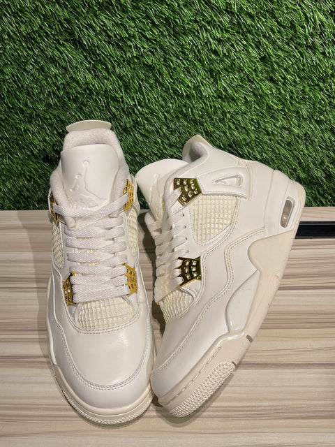Jordan 4 Retro Metallic Gold (Women's) Sz 10W/8.5M