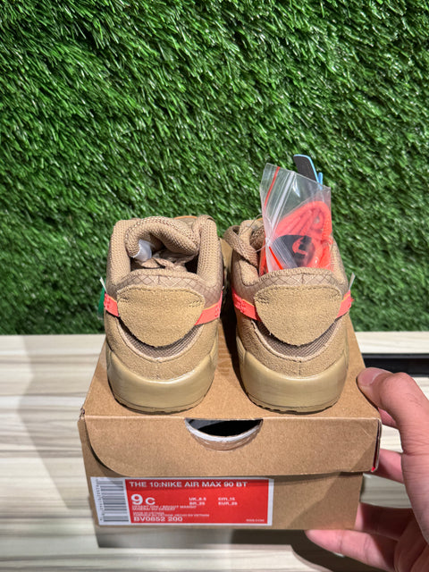 Nike Air Max 90 Off-White Desert Ore (TD) Sz 9C