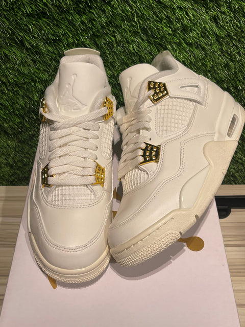 Jordan 4 Retro Metallic Gold (Women's) Sz 6.5M