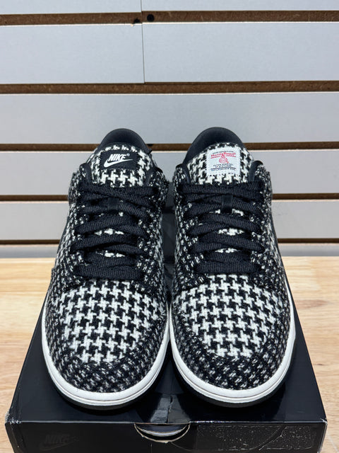 Nike Dunk Low Harris Tweed White Black Multi (Women's) Sz 11M