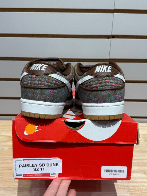 Nike SB Dunk Low Pro Paisley Brown Sz 11