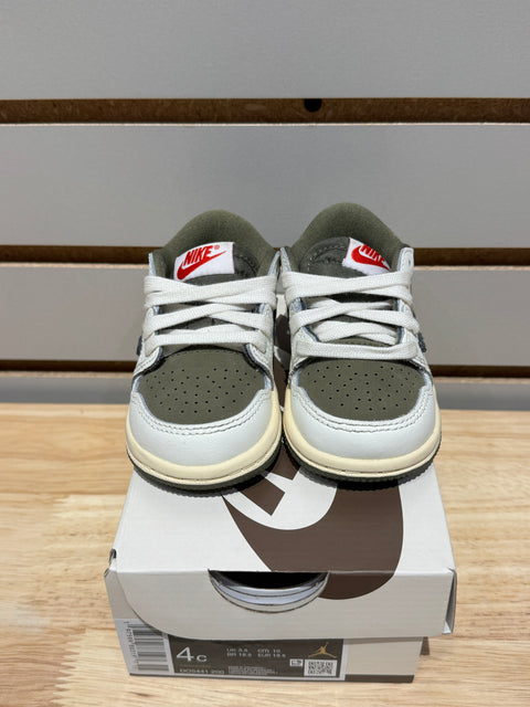 Jordan 1 Retro Low OG SP Travis Scott Medium Olive (TD) Sz 4c