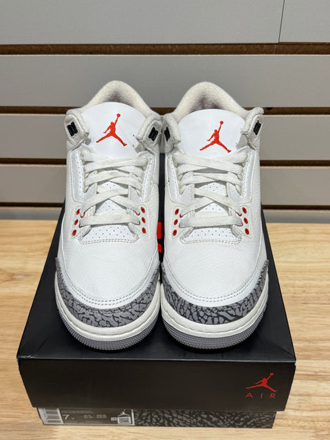 Jordan 3 Retro White Cement Reimagined (GS) Sz 7Y