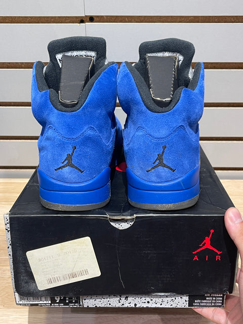 Jordan 5 Retro Blue Suede Sz 9.5