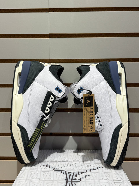 Jordan 3 Retro OG SP A Ma Maniére Diffused Blue Sz 8