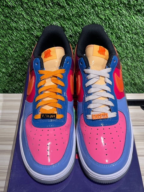 Nike Air Force 1 Low SP Undefeated Multi-Patent Total Orange Sz 12