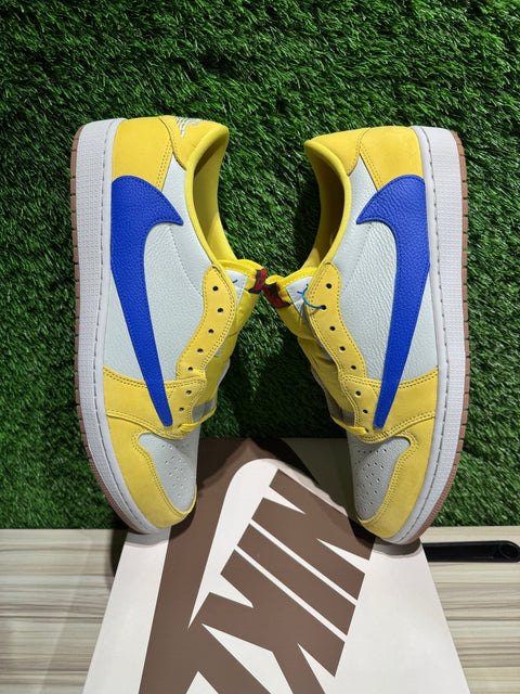 Jordan 1 Retro Low OG SP Travis Scott Canary (Women's) SZ 15M