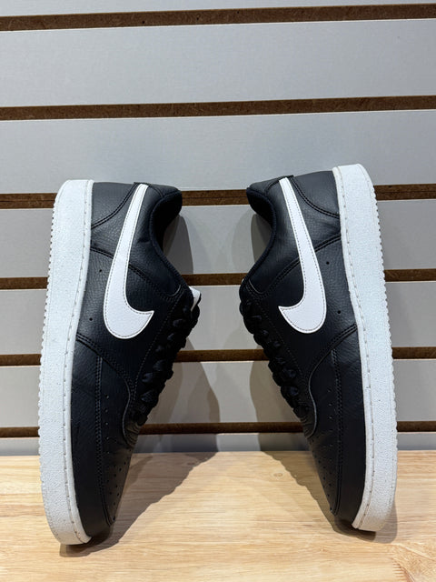 Nike Court Vision Low Next Nature Black White Sz 9.5M